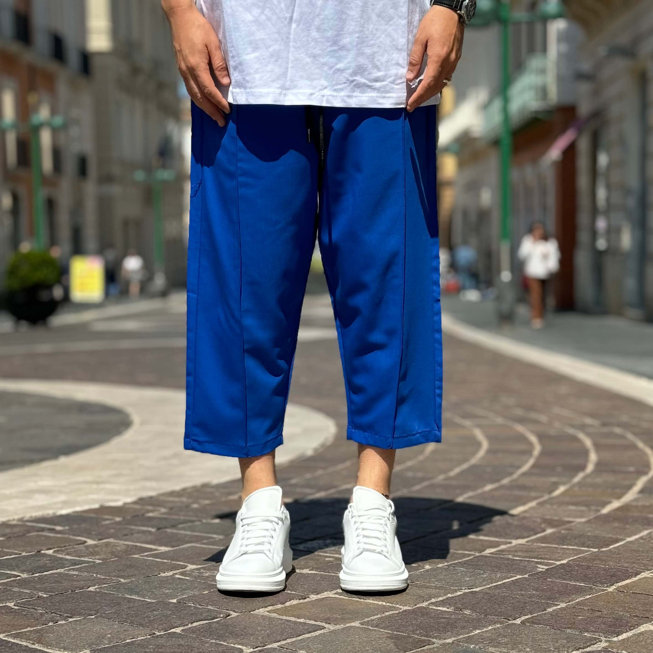 Pantalone japan blu elettrico - FLAG STORE