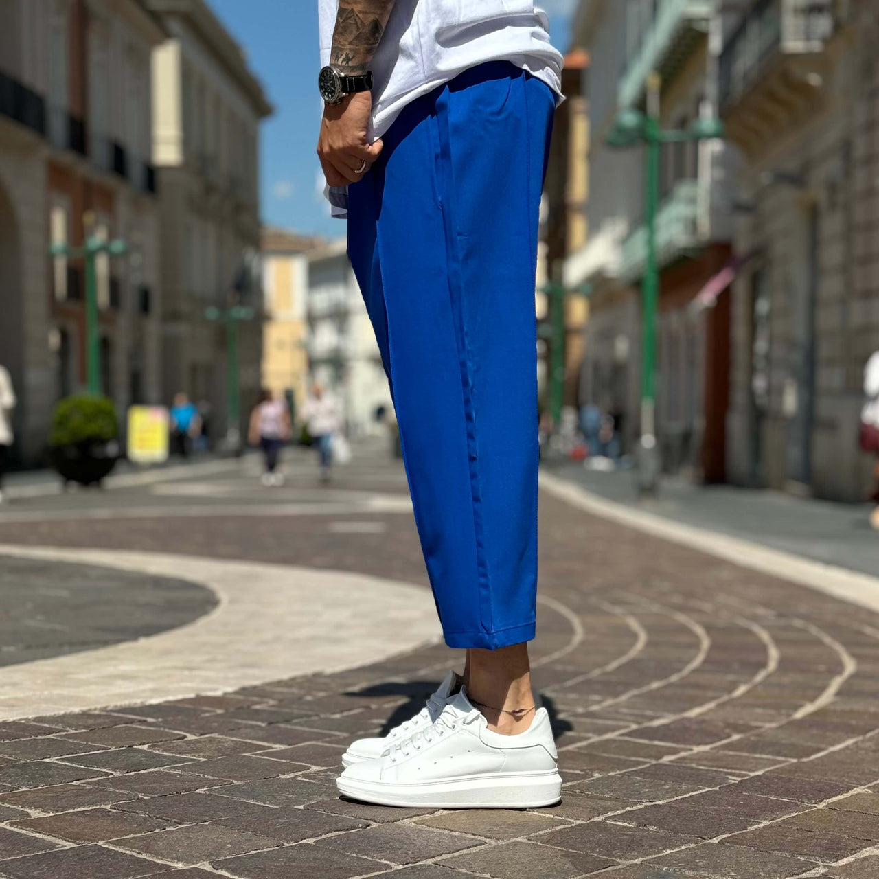 Pantalone japan blu elettrico - FLAG STORE