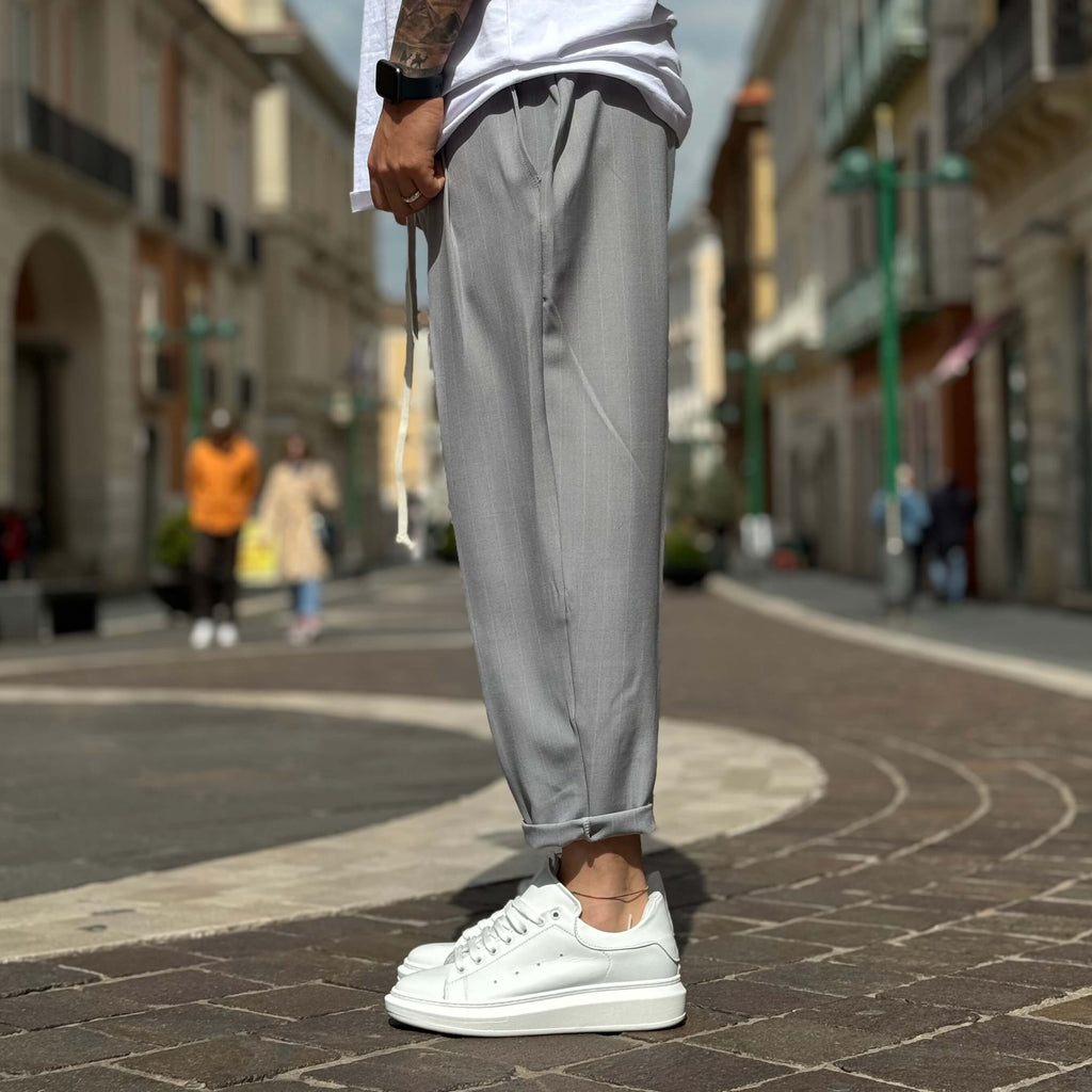 Pantalaccio japan gessato grigio - FLAG STORE