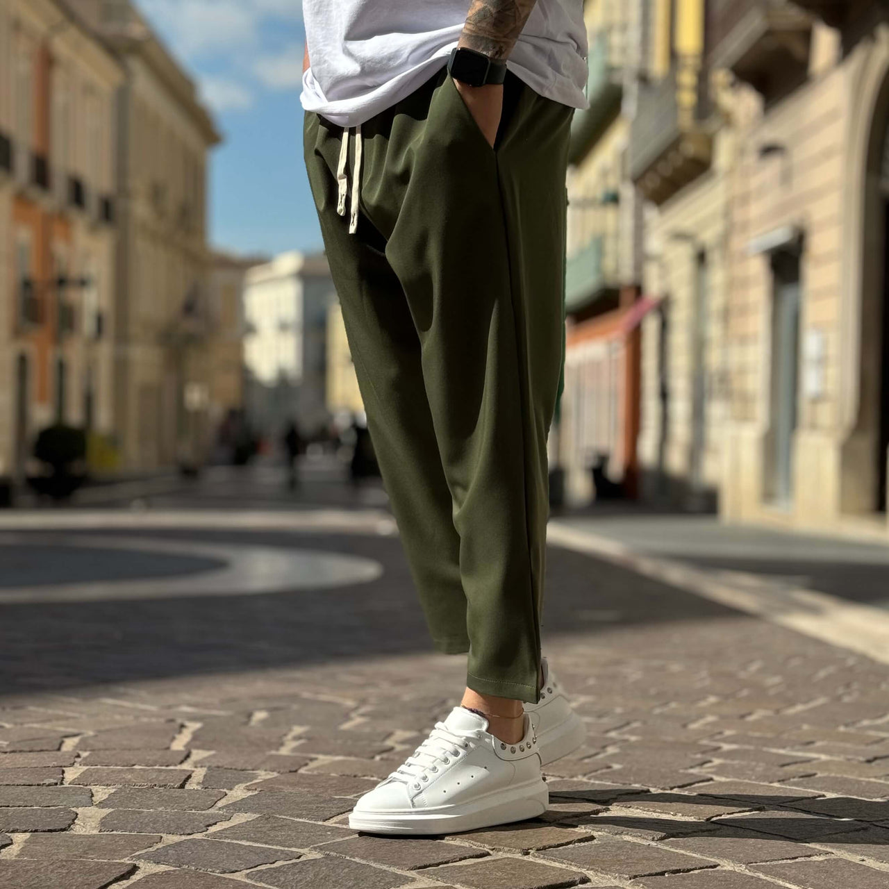 Pantalone japan morbido verde 3.0 - FLAG STORE