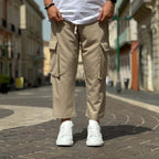 Beige 2.0 Pocketed Japanese Trousers - FLAG STORE 