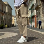 Beige 2.0 Pocketed Japanese Trousers - FLAG STORE 