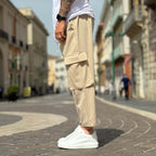 Beige 2.0 Pocketed Japanese Trousers - FLAG STORE 