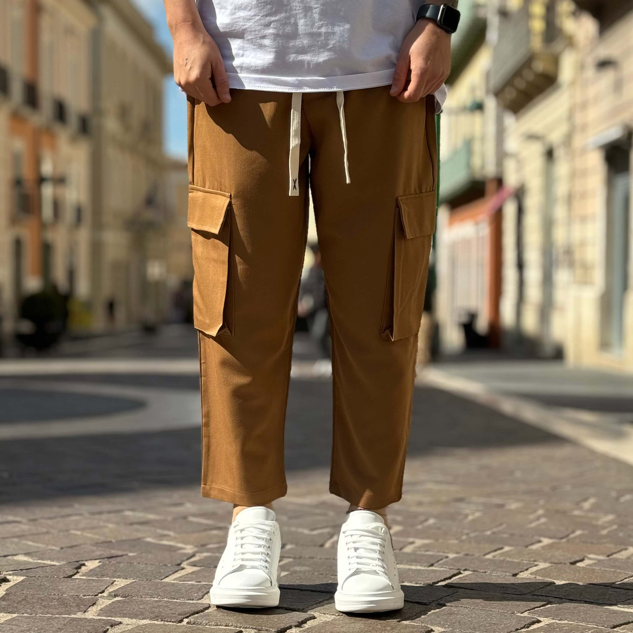 Pantalone tasconato beige 3.0 - FLAG STORE