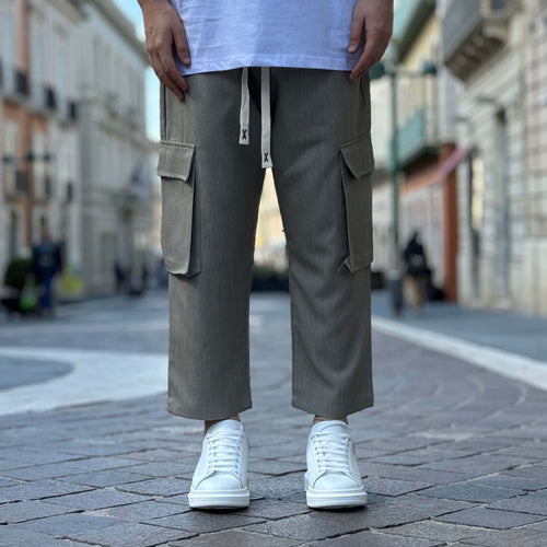 Champagne Japanese Pocket Trousers - FLAG STORE 