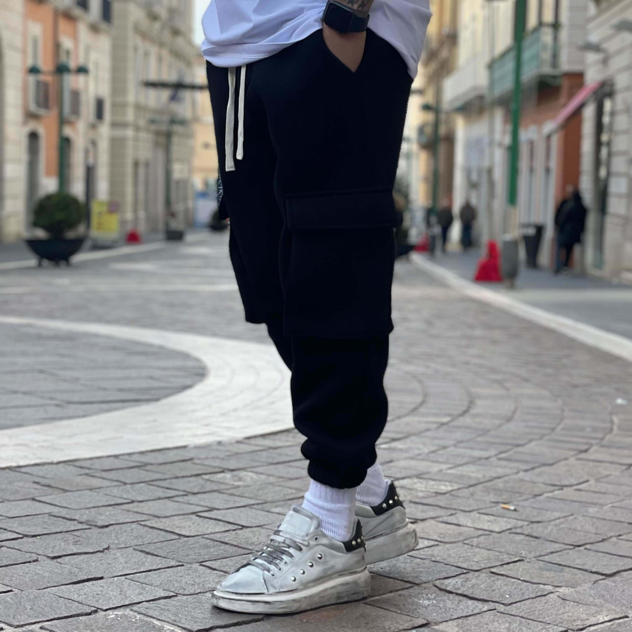 Pantalone tuta cargo