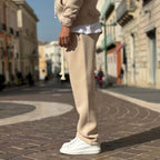 Pantalaccio tuta gamba larga crema - FLAG STORE