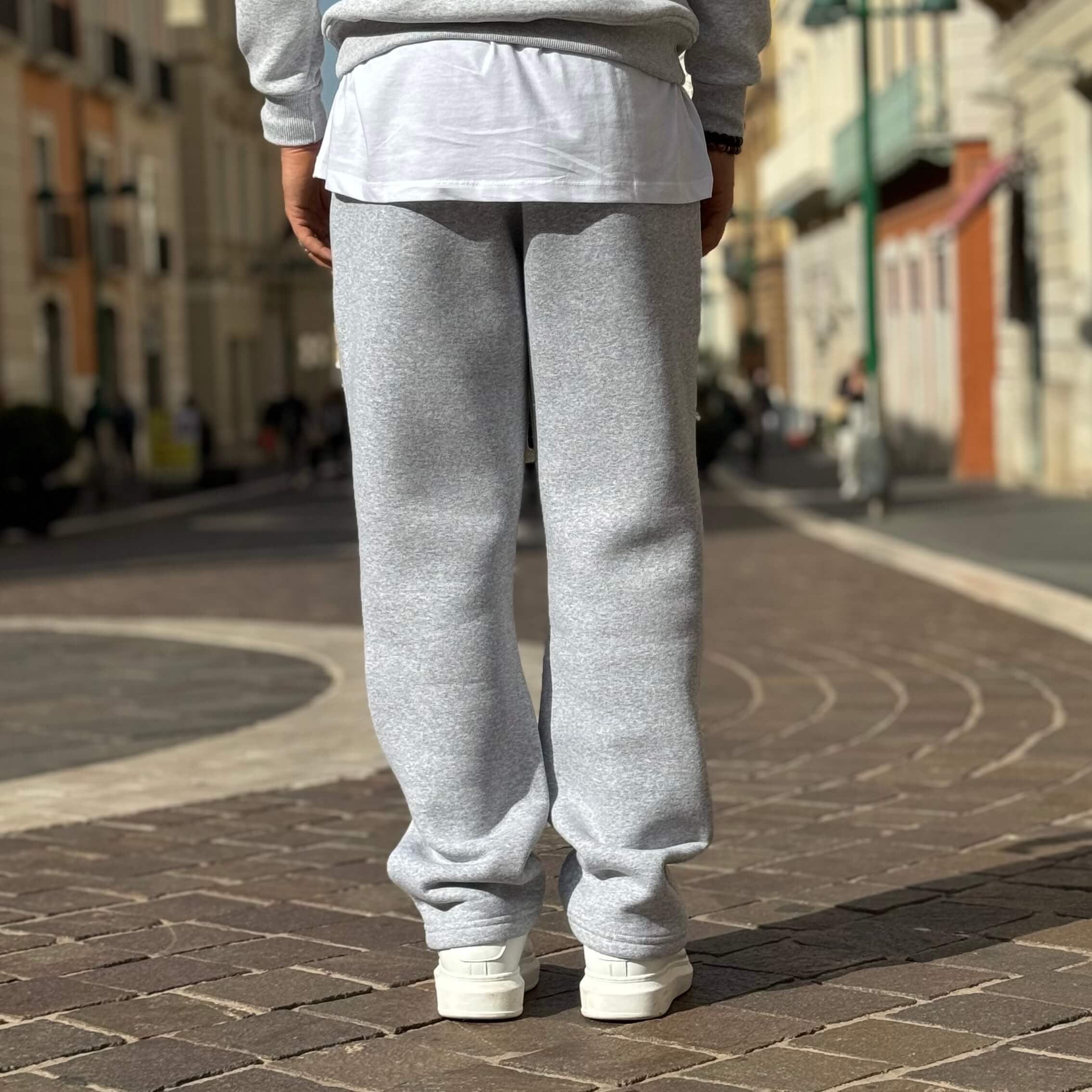 Pantalaccio tuta gamba larga grigio - FLAG STORE