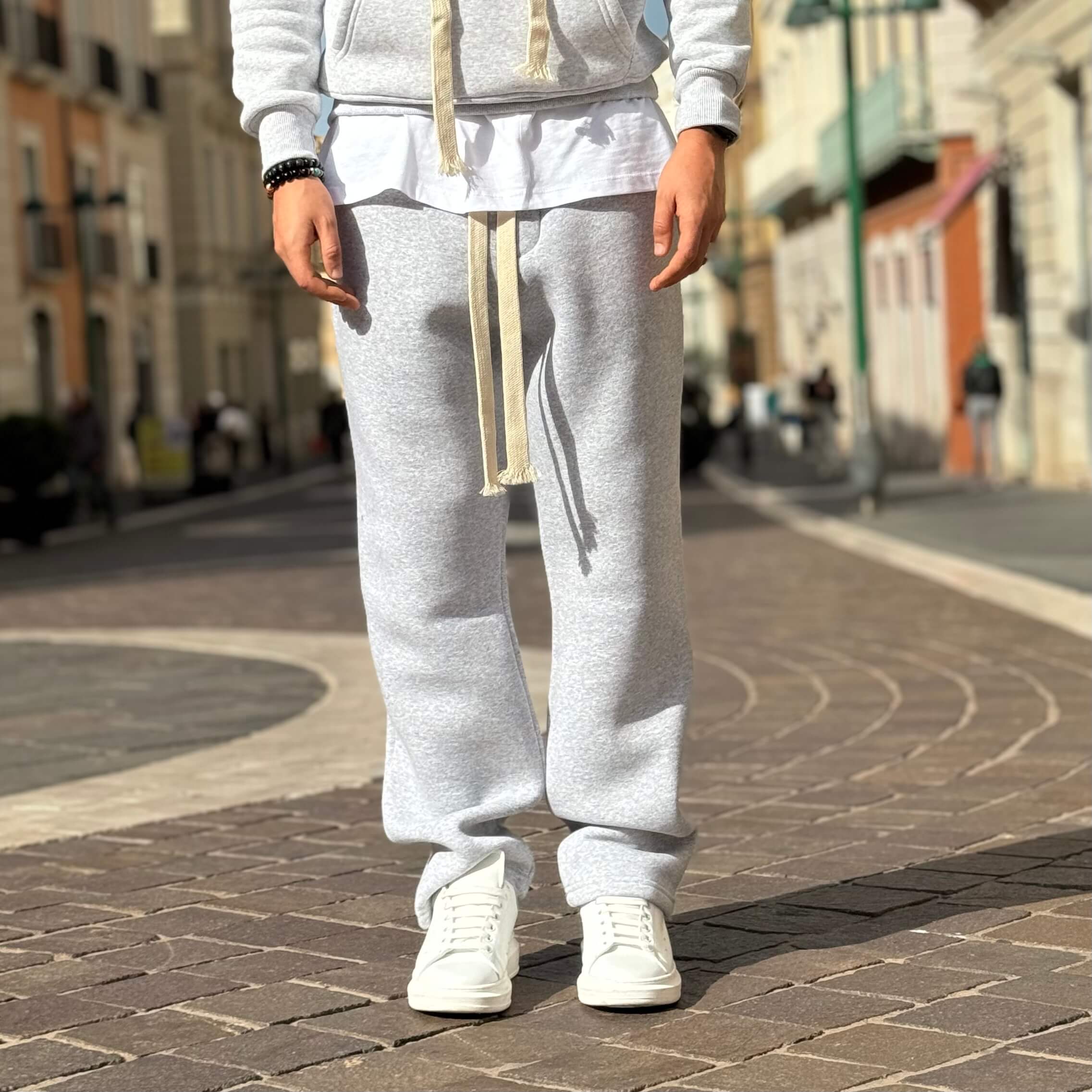 Pantalaccio tuta gamba larga grigio - FLAG STORE