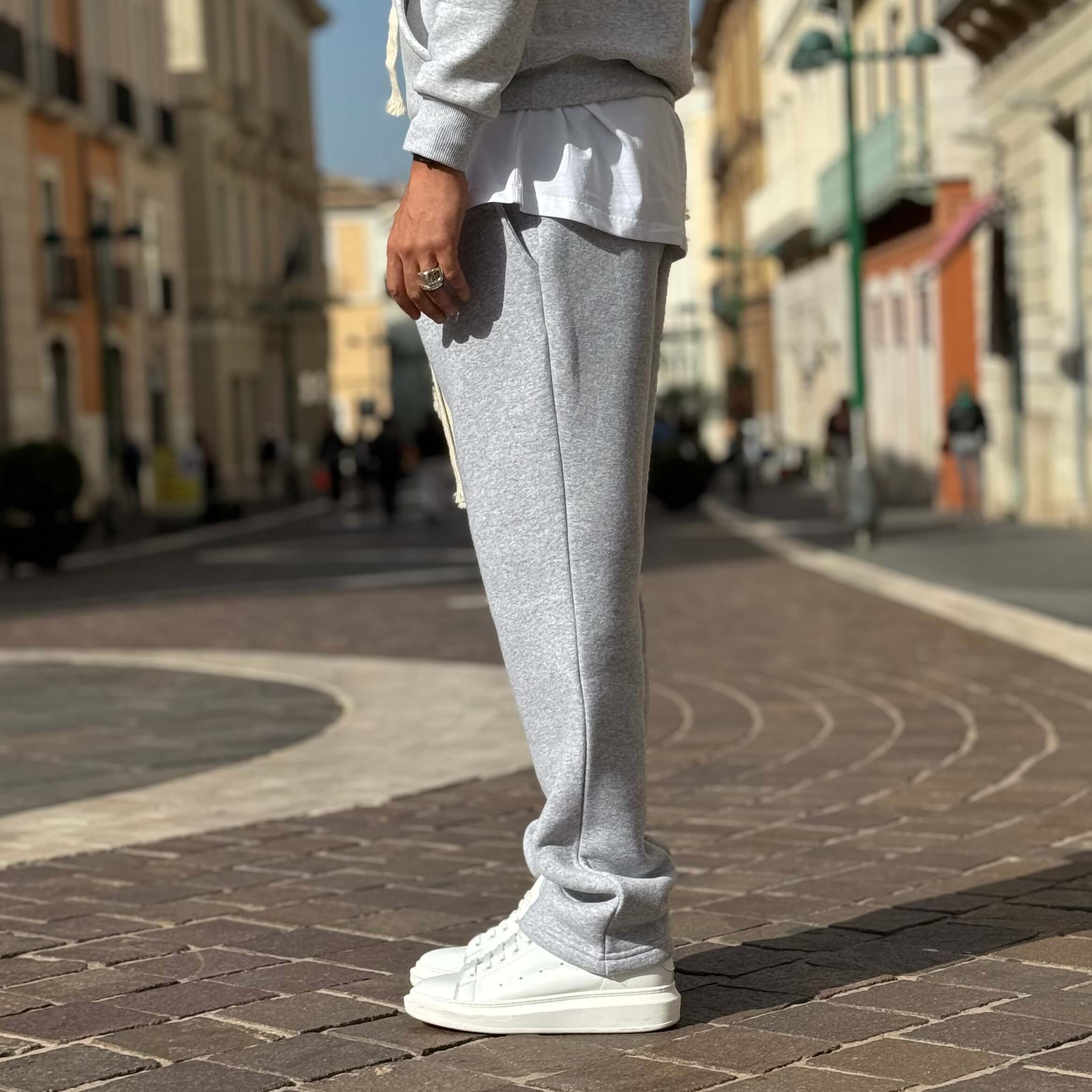 Pantalaccio tuta gamba larga grigio - FLAG STORE