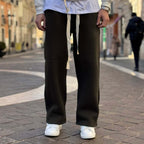 Pantalaccio tuta gamba larga verde militare - FLAG STORE