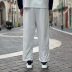 Pantalaccio tuta garzata gamba larga bianco - FLAG STORE