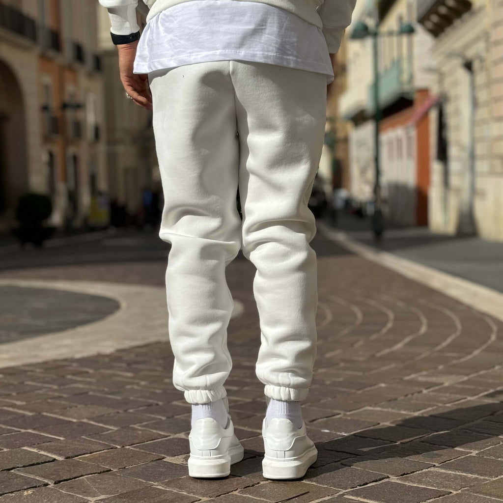 Pantalaccio tuta jogger bianco - FLAG STORE