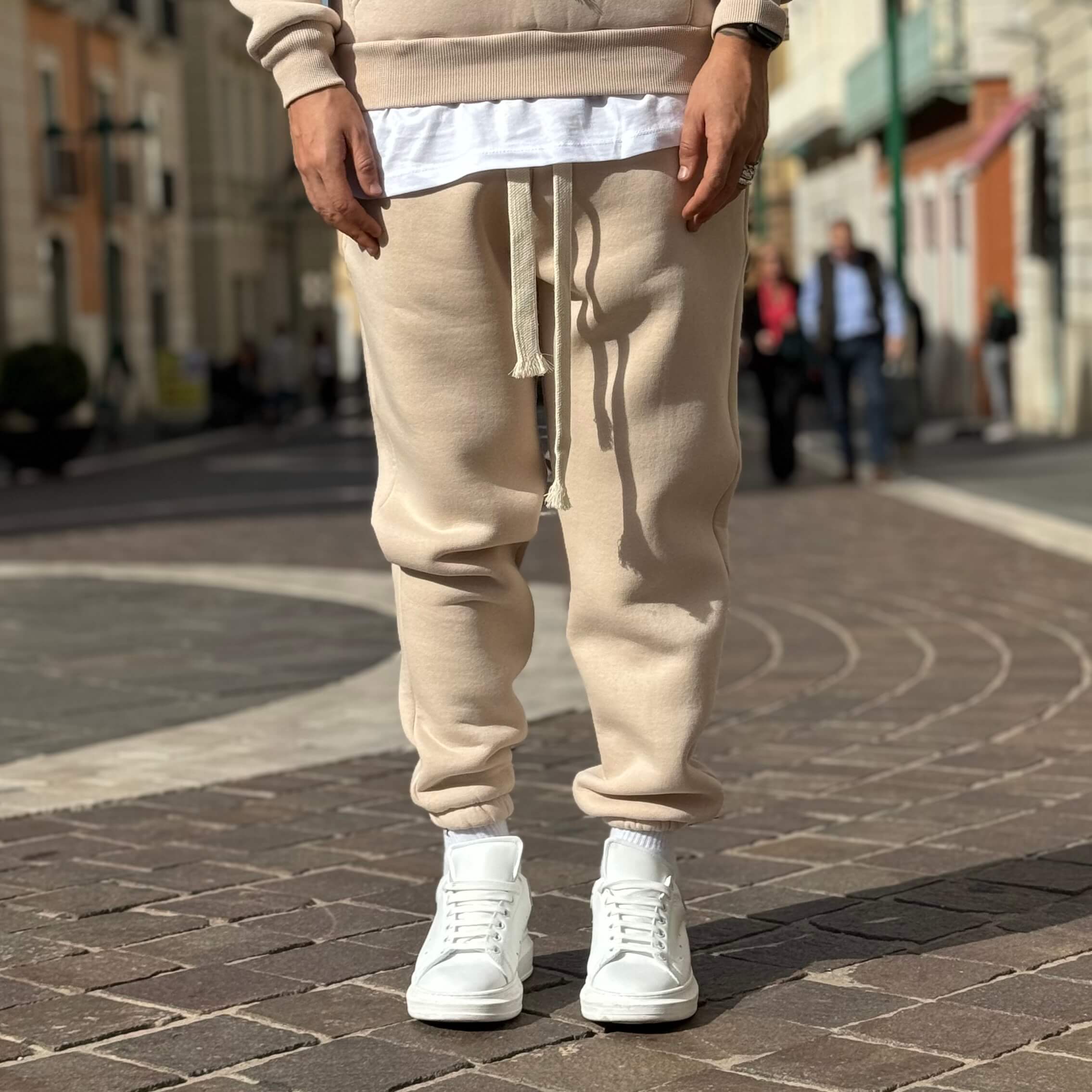 Pantalaccio tuta jogger crema - FLAG STORE