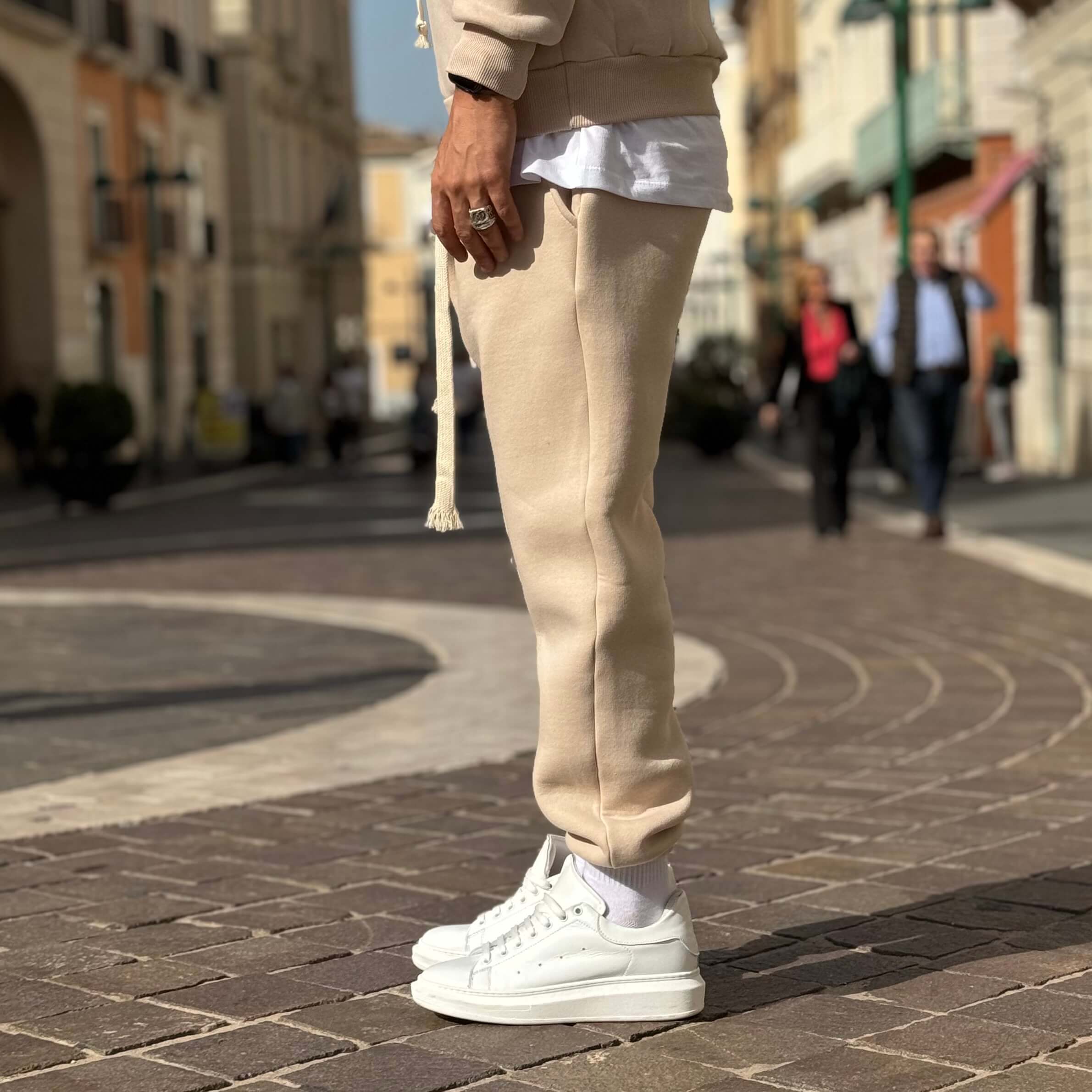 Pantalaccio tuta jogger crema - FLAG STORE