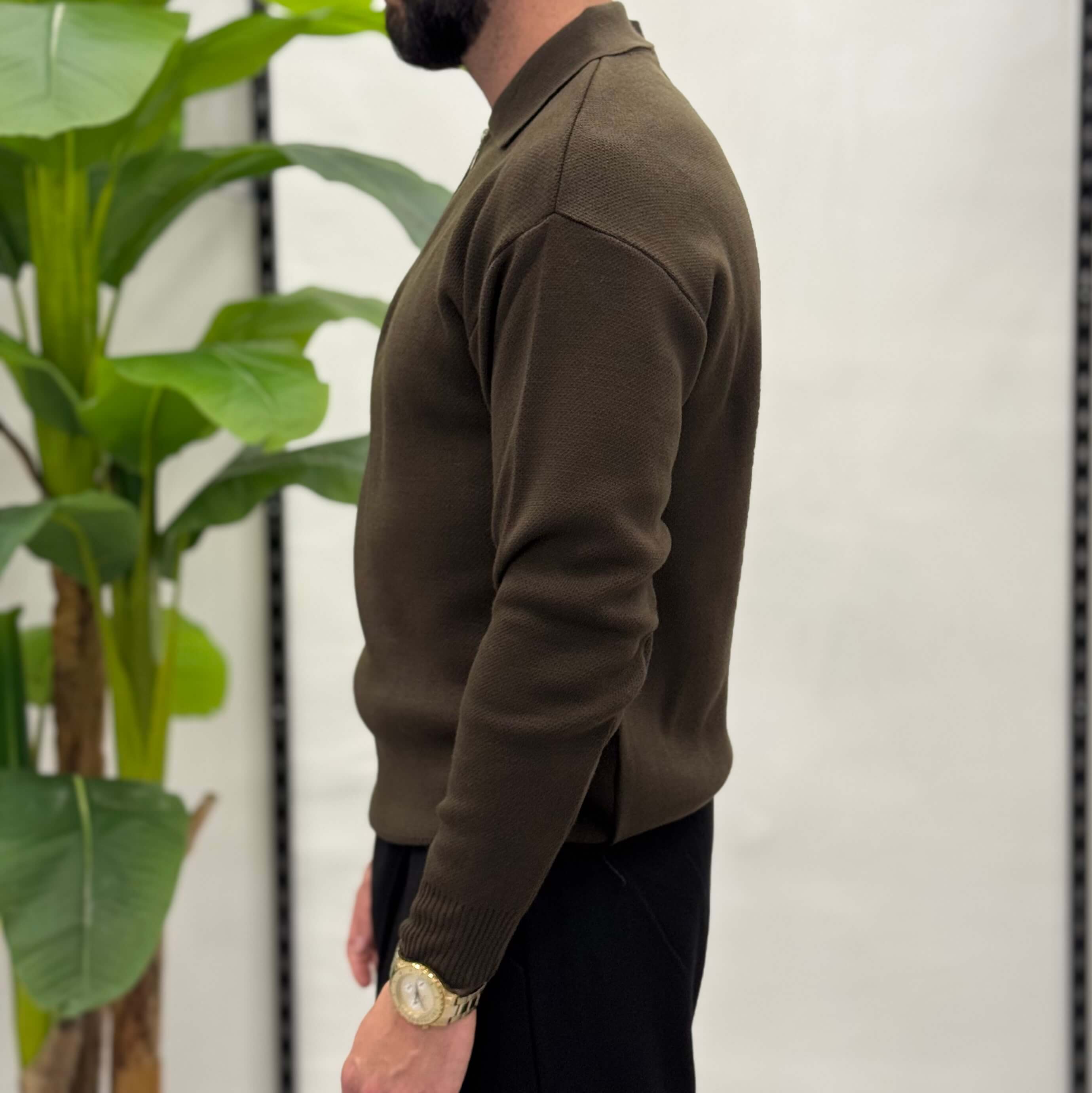 Polo con cerniera Zen