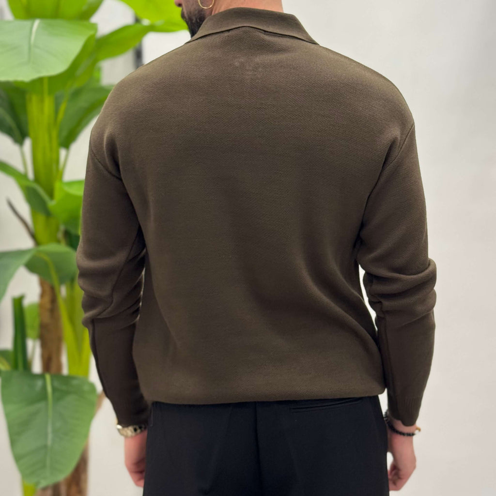 Polo con cerniera Zen