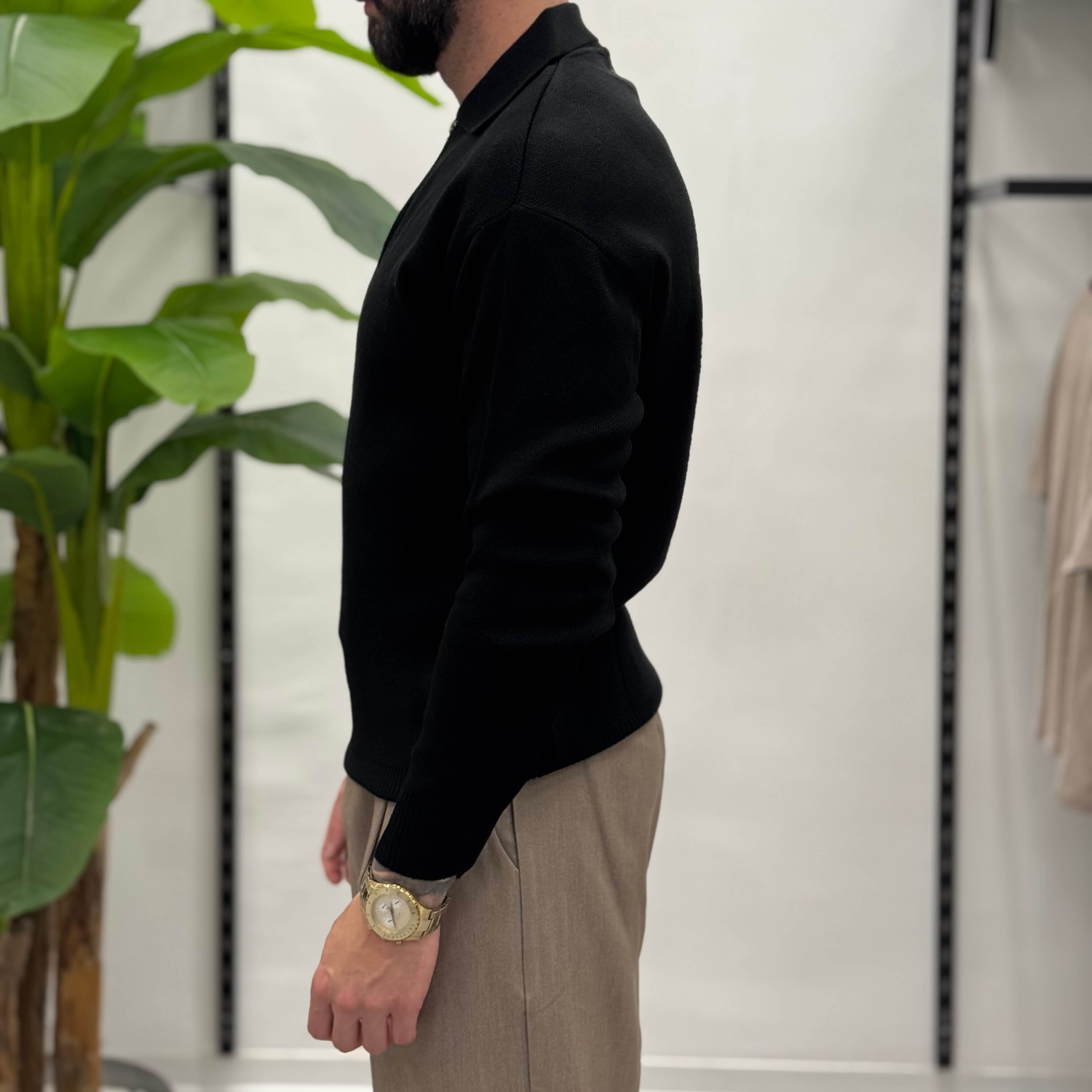 Polo con cerniera Zen