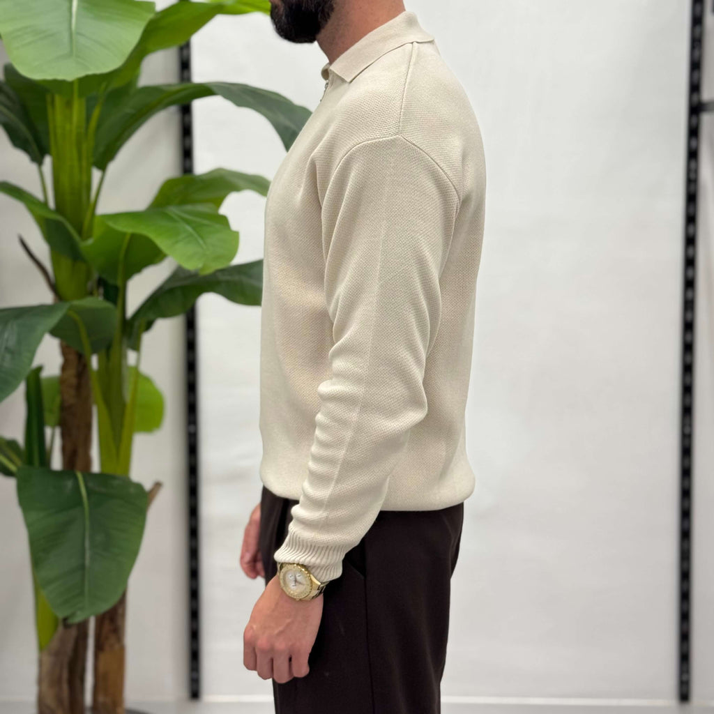 Polo con cerniera Zen