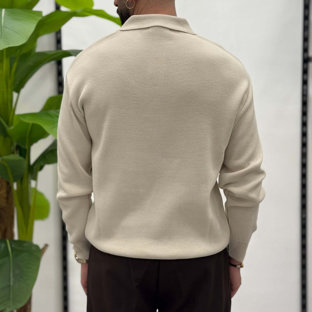 Polo con cerniera Zen