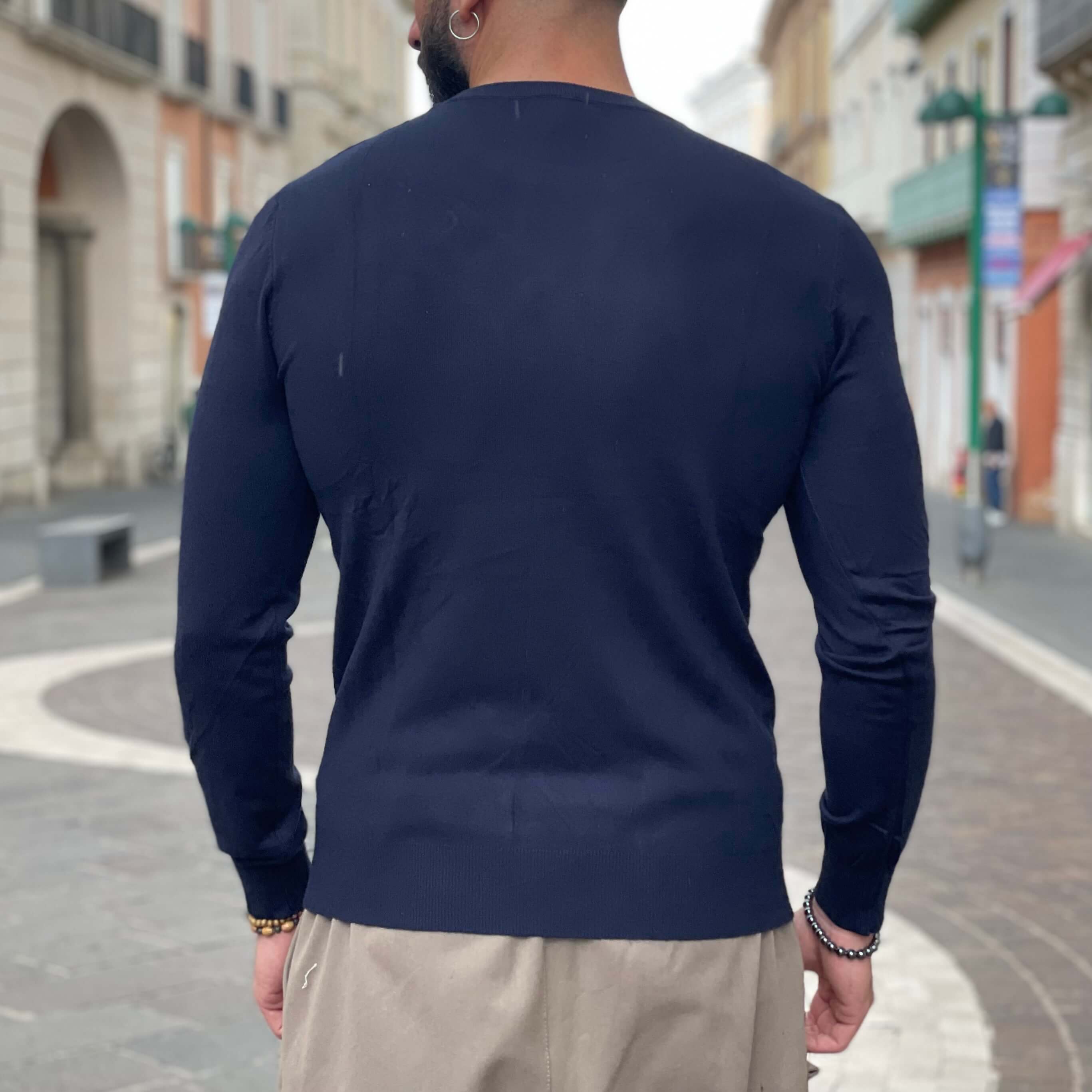 Pullover basic blu 2.0 - FLAG STORE