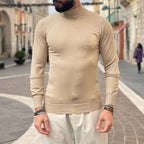 Beige turtleneck sweater - FLAG STORE