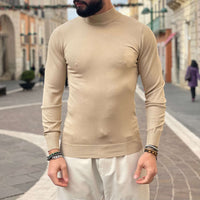 Thumbnail for Pullover lupetto beige - FLAG STORE