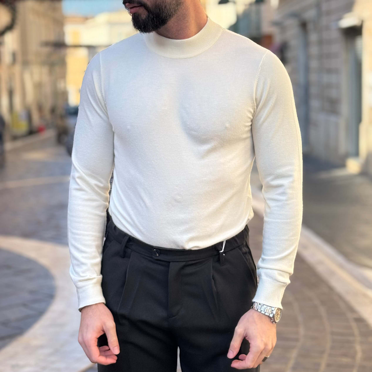 Pullover lupetto