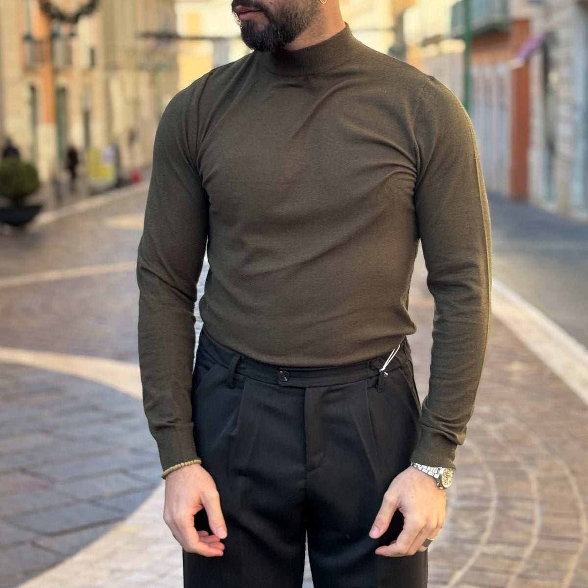 Pullover lupetto