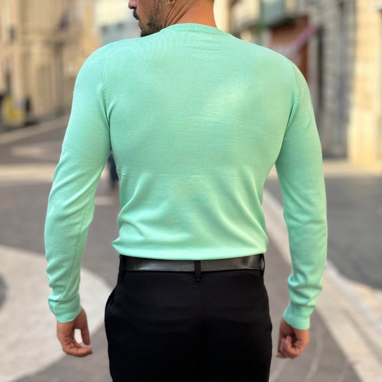 Pullover verde acqua - FLAG STORE