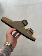 Sandalo Doppia Fibbia Khaki