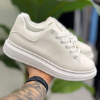 Sneakers Uomo Suola Alta Bianca