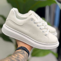 Thumbnail for Sneakers Uomo Suola Alta Bianca