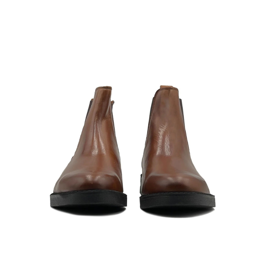 Stivale Chelsea marrone in pelle - FLAG STORE