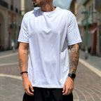 Regular-fit basic white T-shirt - FLAG STORE