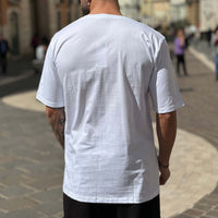 Thumbnail for T-shirt bianca scollo a V - FLAG STORE