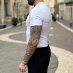 T-shirt bianca serafino - FLAG STORE