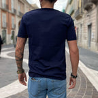 Basic slim blue t-shirt 2.0 - FLAG STORE