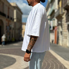 T-shirt cropped bianca 2.0 - FLAG STORE