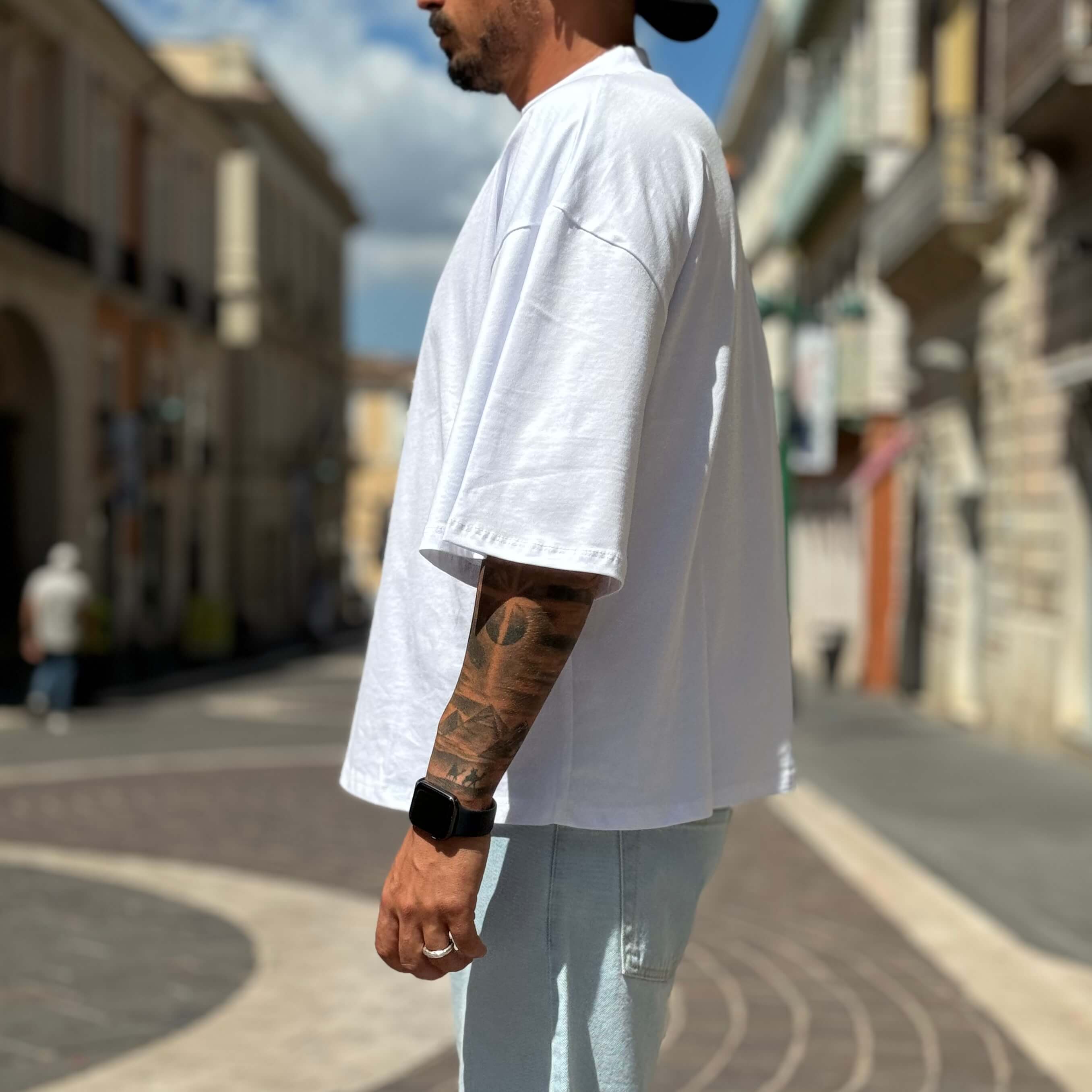 T-shirt cropped bianca 2.0 - FLAG STORE