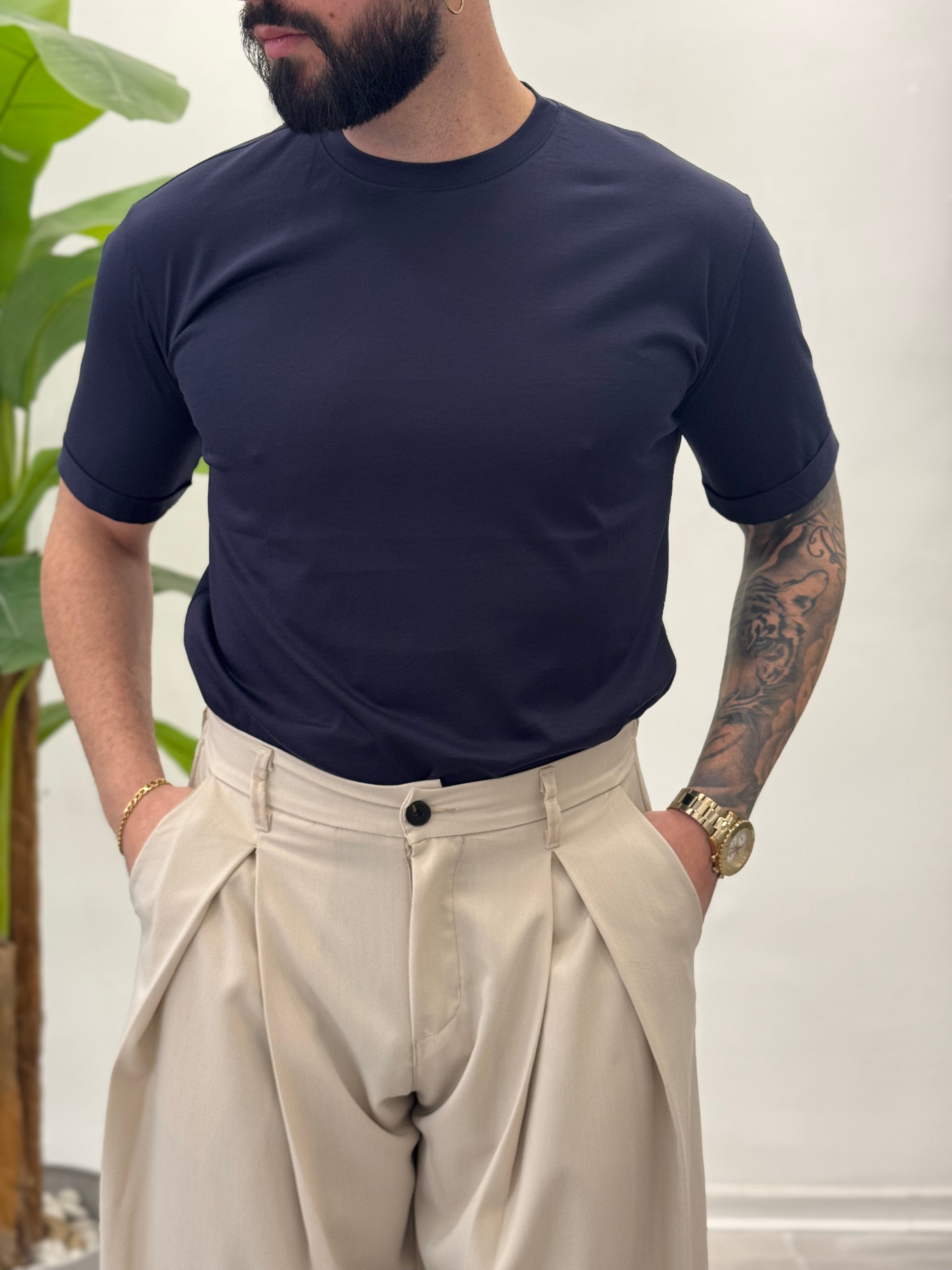 T-shirt in Filo di Scozia