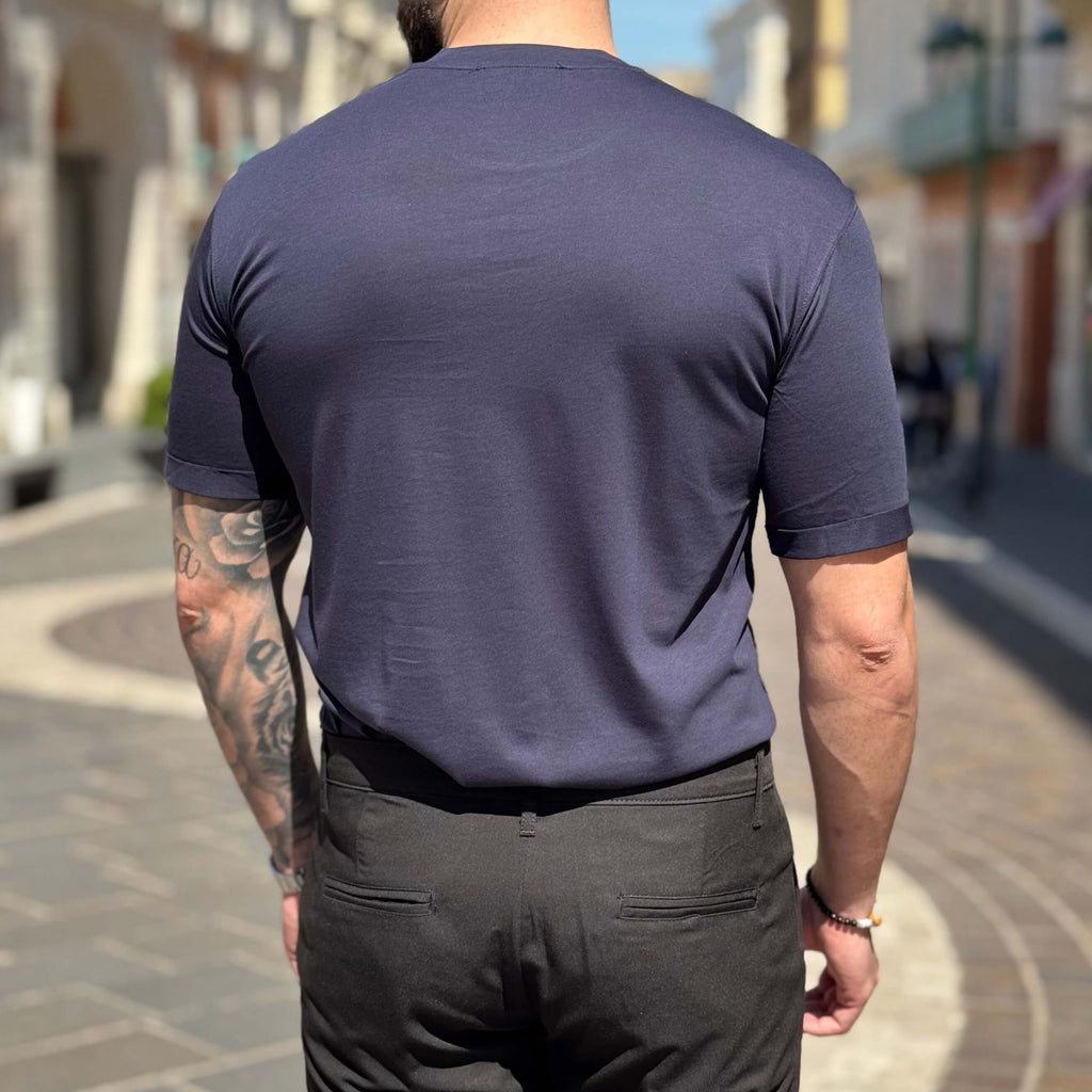 T-shirt in filo di scozia