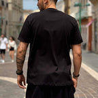 Regular-fit basic black T-shirt - FLAG STORE