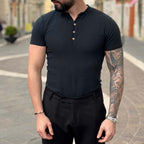 T-shirt nera serafino - FLAG STORE