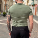 T-shirt verde serafino - FLAG STORE