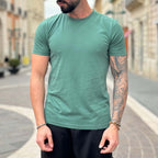 Green basic slim 2.0 t-shirt - FLAG STORE