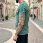 Green basic slim 2.0 t-shirt - FLAG STORE