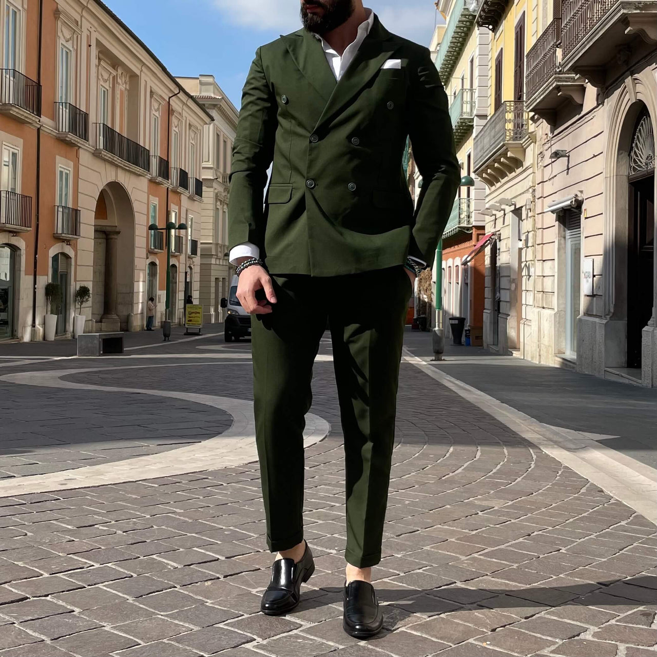 Abito Doppiopetto Abito Uomo Elegante Lino Abito Uomo Doppiopetto