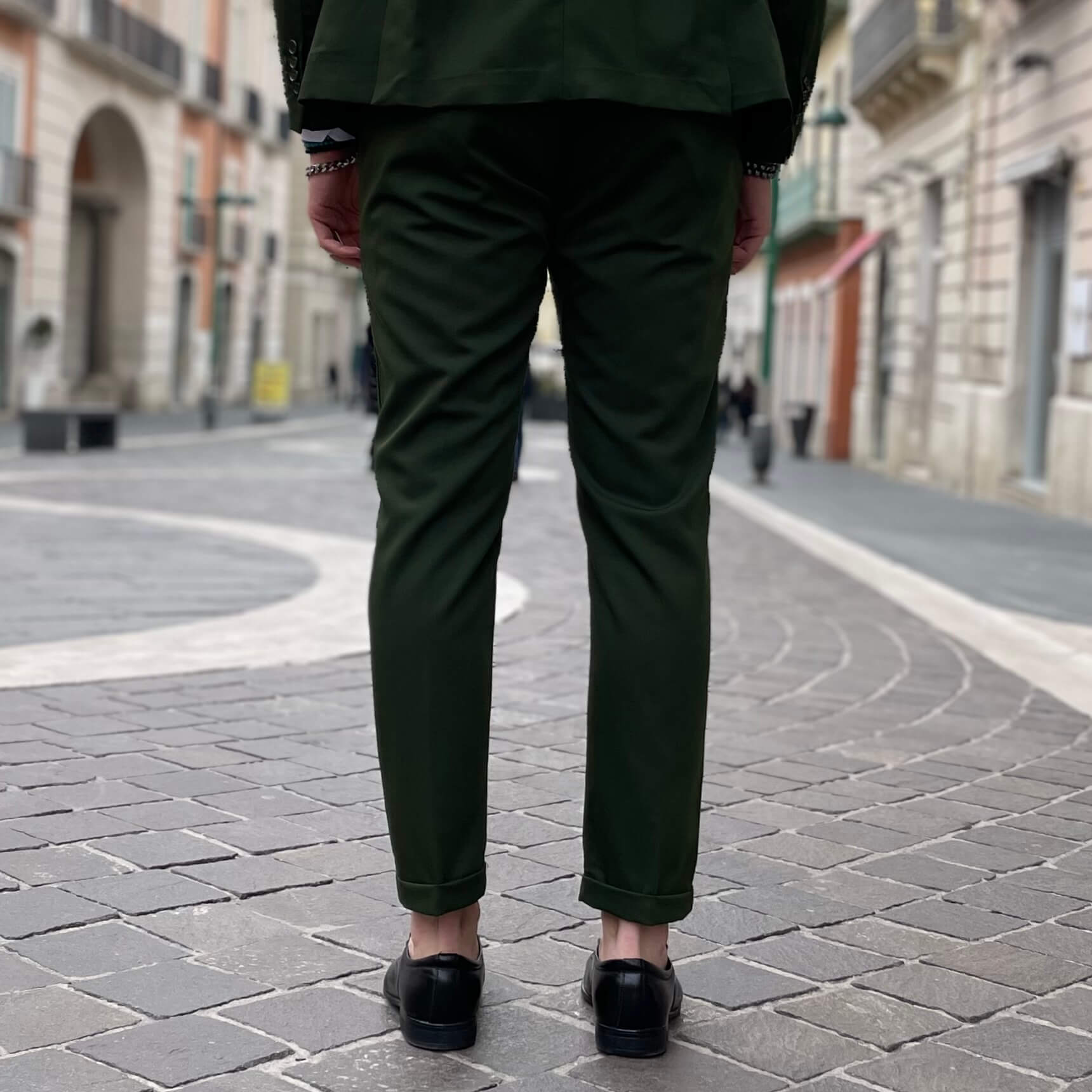 Green Single-Breasted Suit - FLAG STORE 