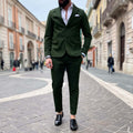 Green Single-Breasted Suit - FLAG STORE 